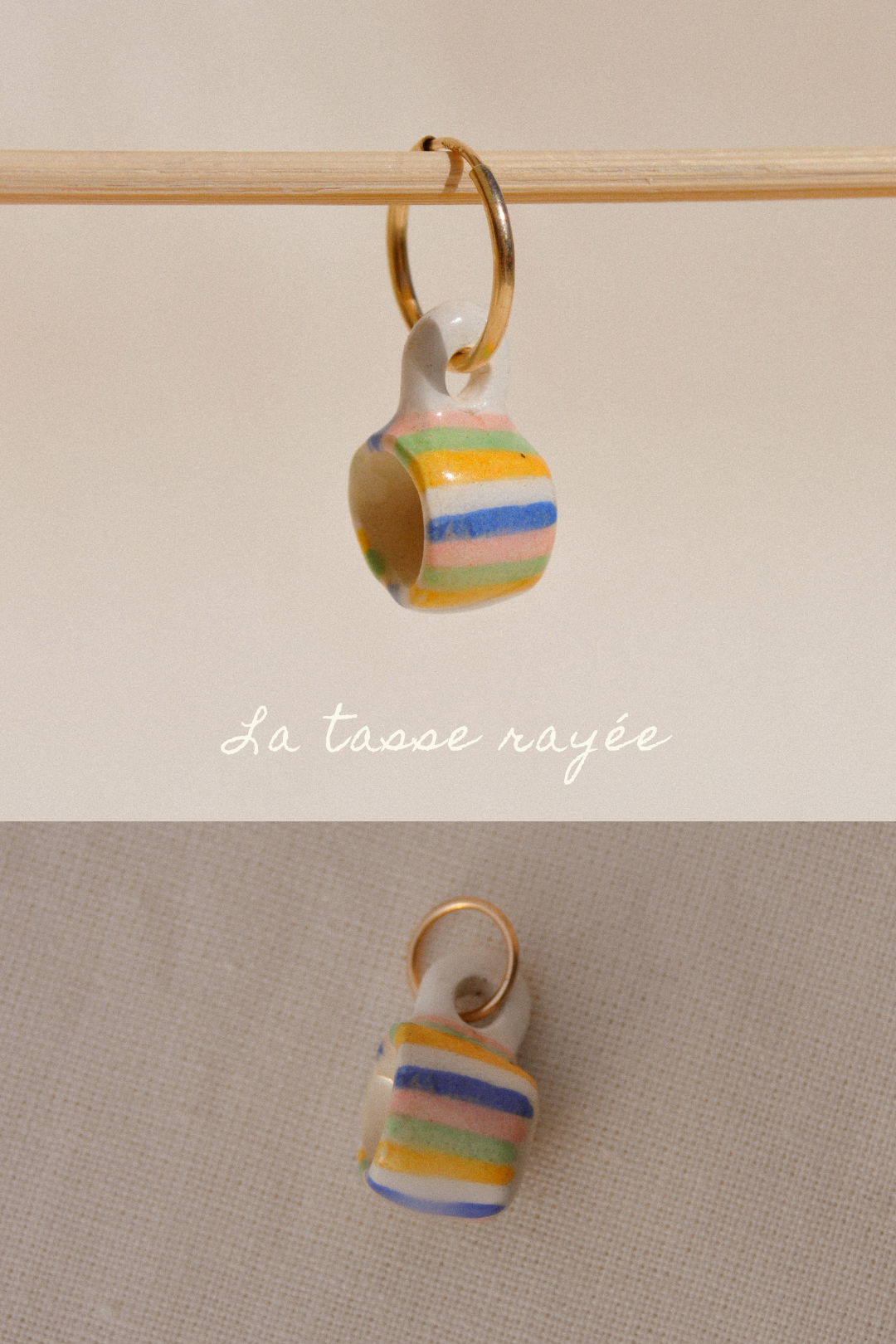 Dessine-moi un souvenir - Pendentif ou Monoboucle d'oreille - Pièces uniques