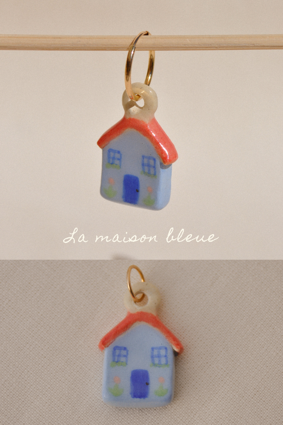 Dessine-moi un souvenir - Pendentif ou Monoboucle d'oreille - Pièces uniques