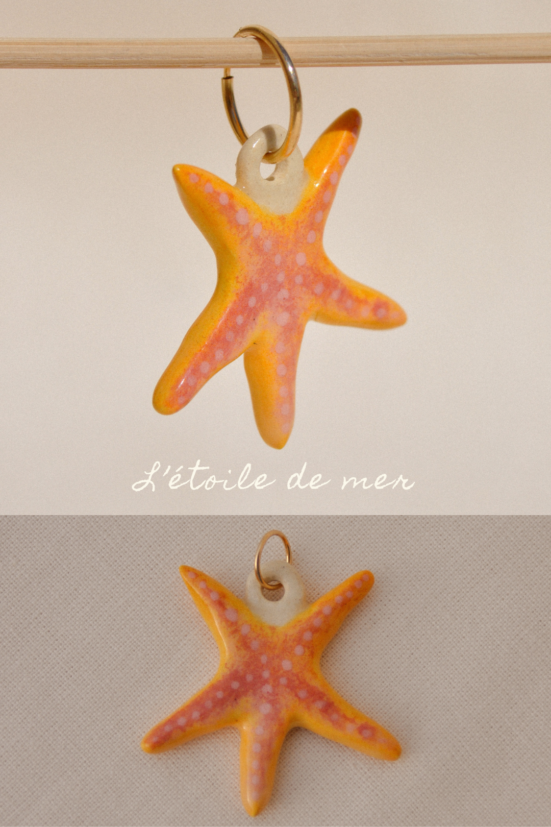 Dessine-moi un souvenir - Pendentif ou Monoboucle d'oreille - Pièces uniques