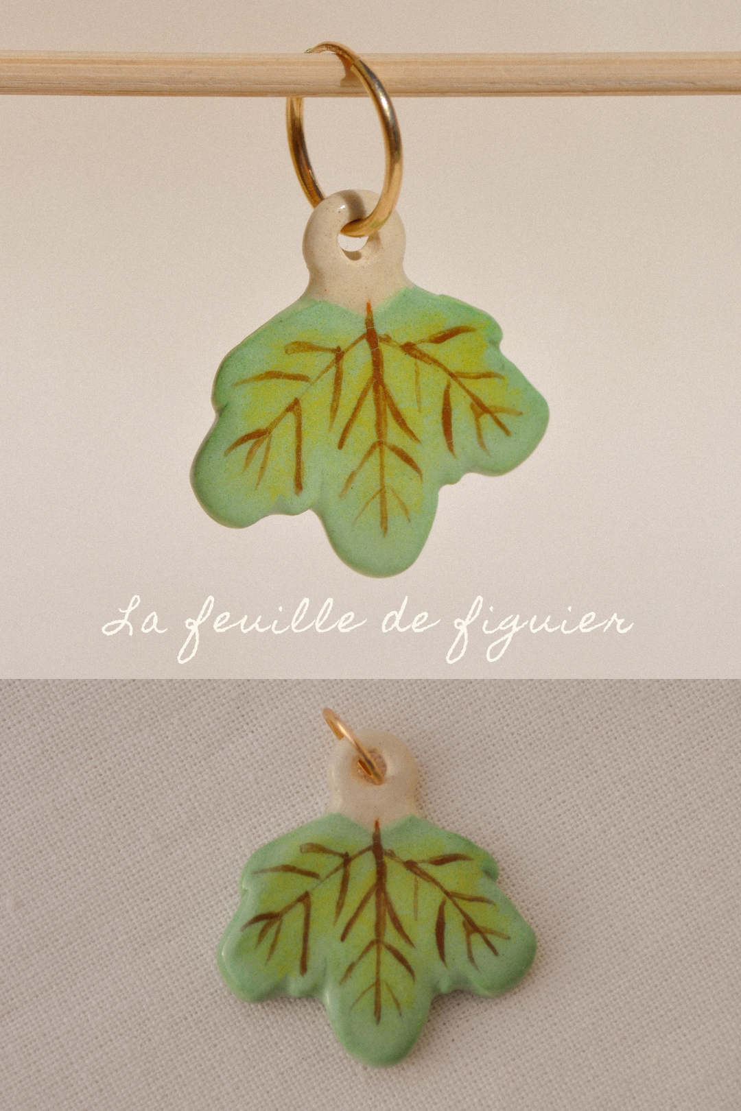 Dessine-moi un souvenir - Pendentif ou Monoboucle d'oreille - Pièces uniques