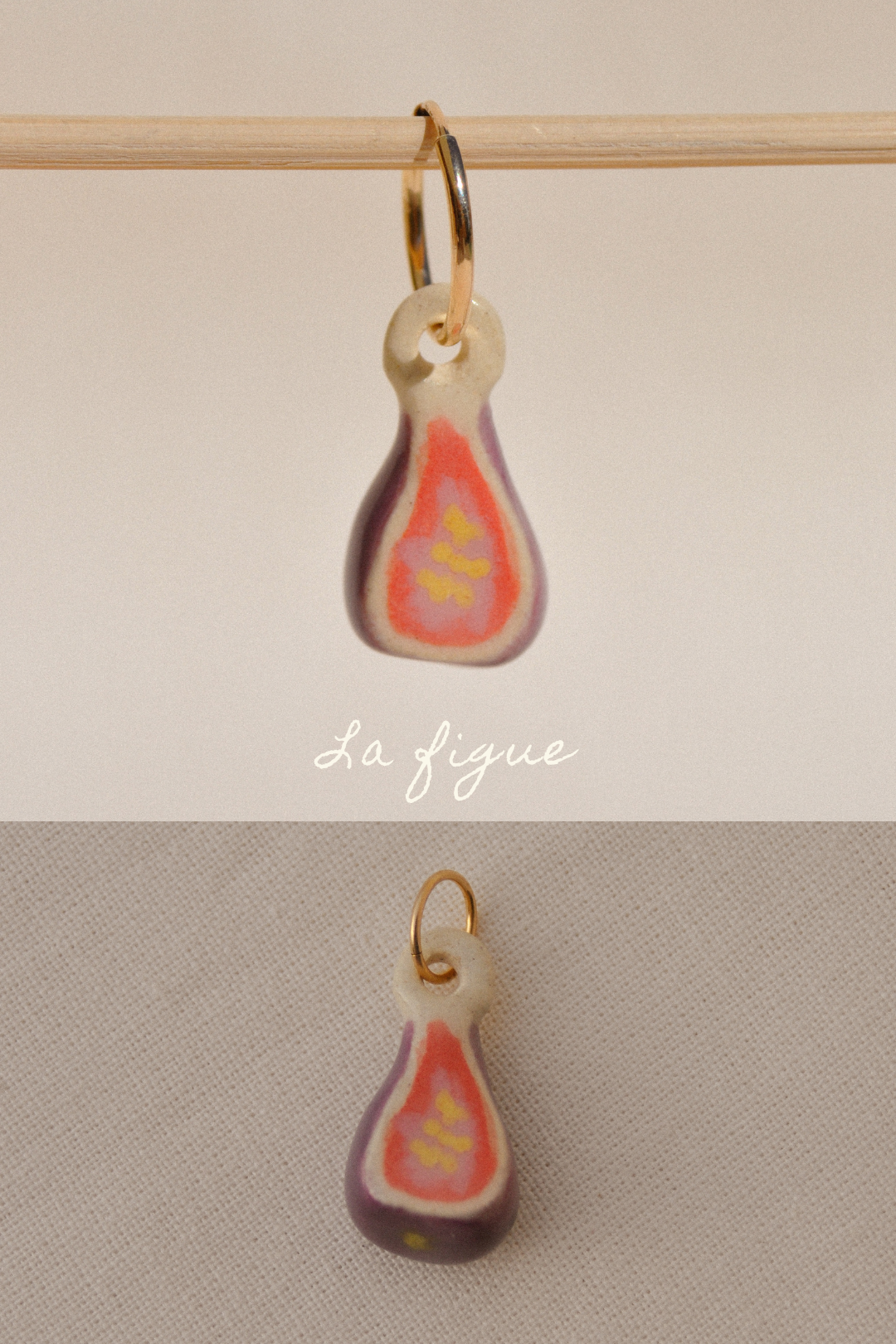 Dessine-moi un souvenir - Pendentif ou Monoboucle d'oreille - Pièces uniques