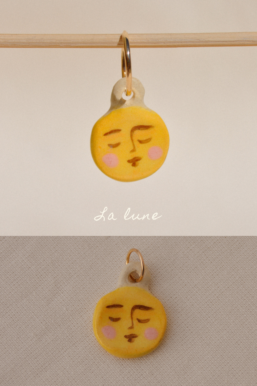 Dessine-moi un souvenir - Pendentif ou Monoboucle d'oreille - Pièces uniques