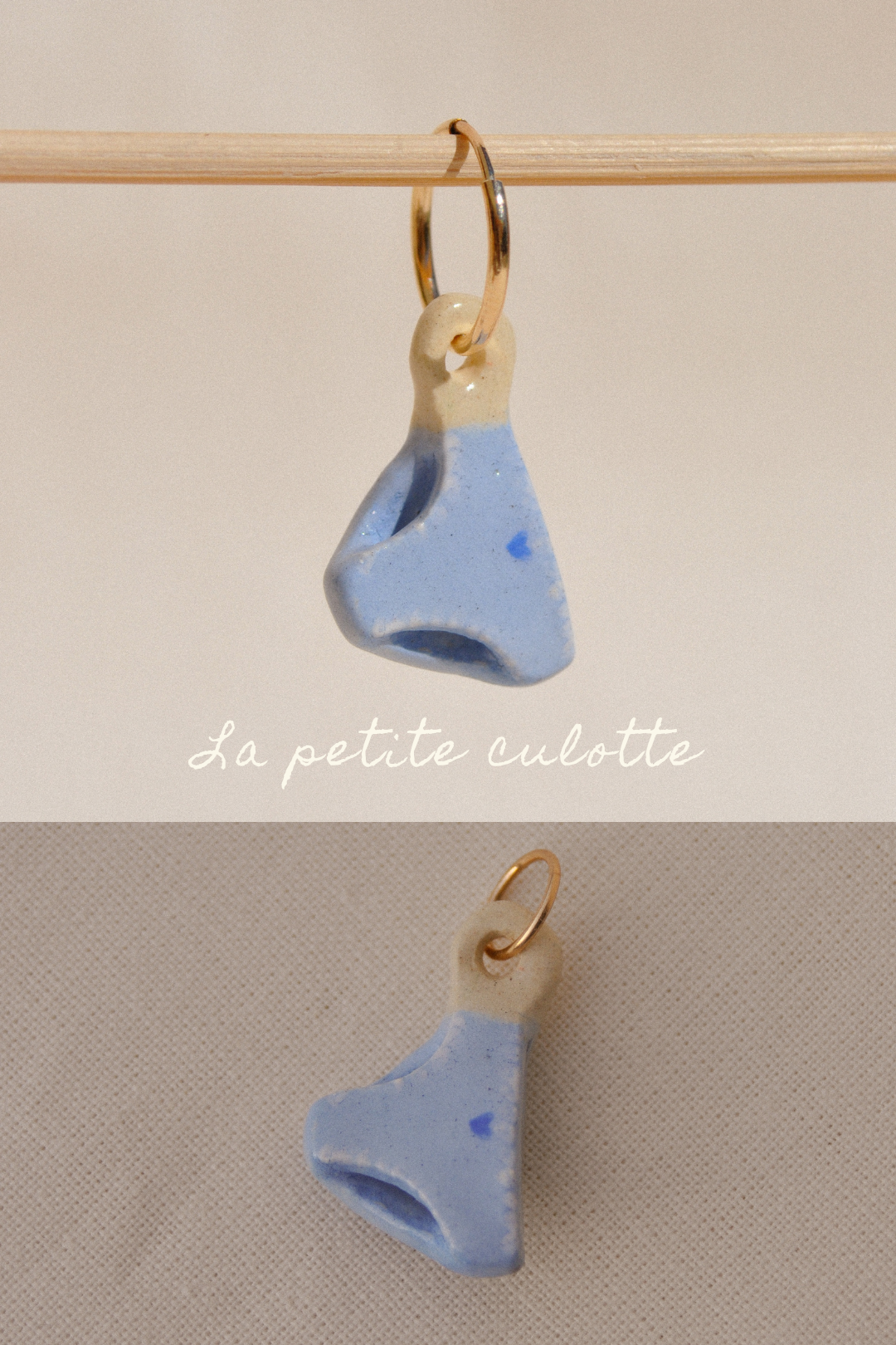 Dessine-moi un souvenir - Pendentif ou Monoboucle d'oreille - Pièces uniques