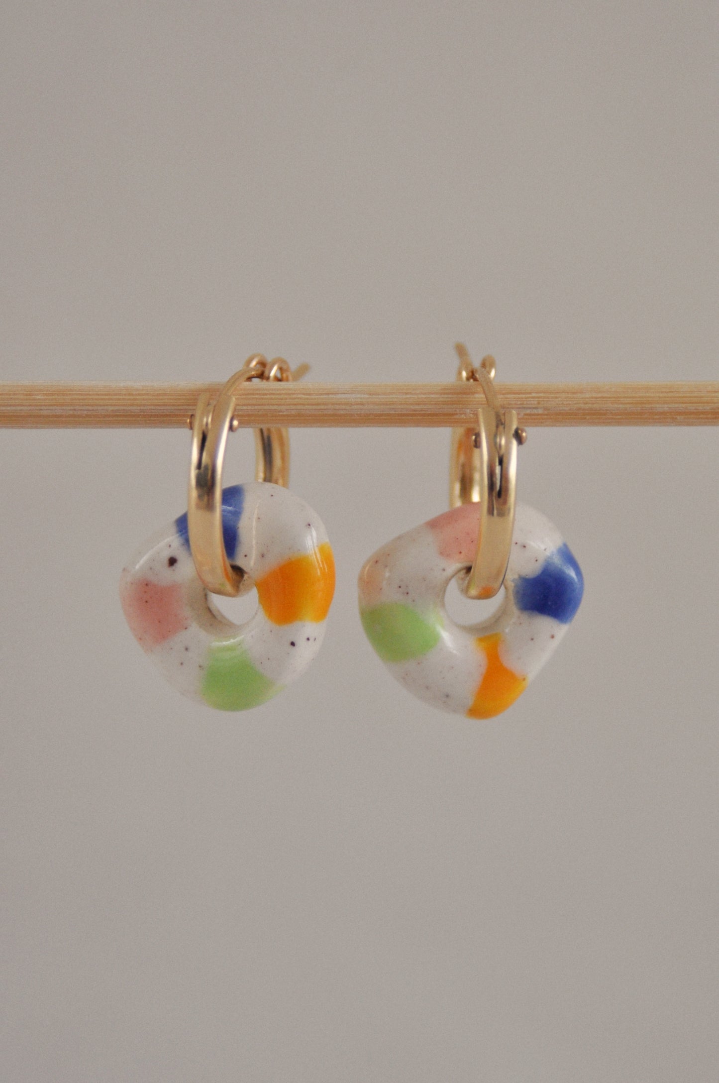 Peladilla mini rayée - Boucles d'oreilles ou Pampille