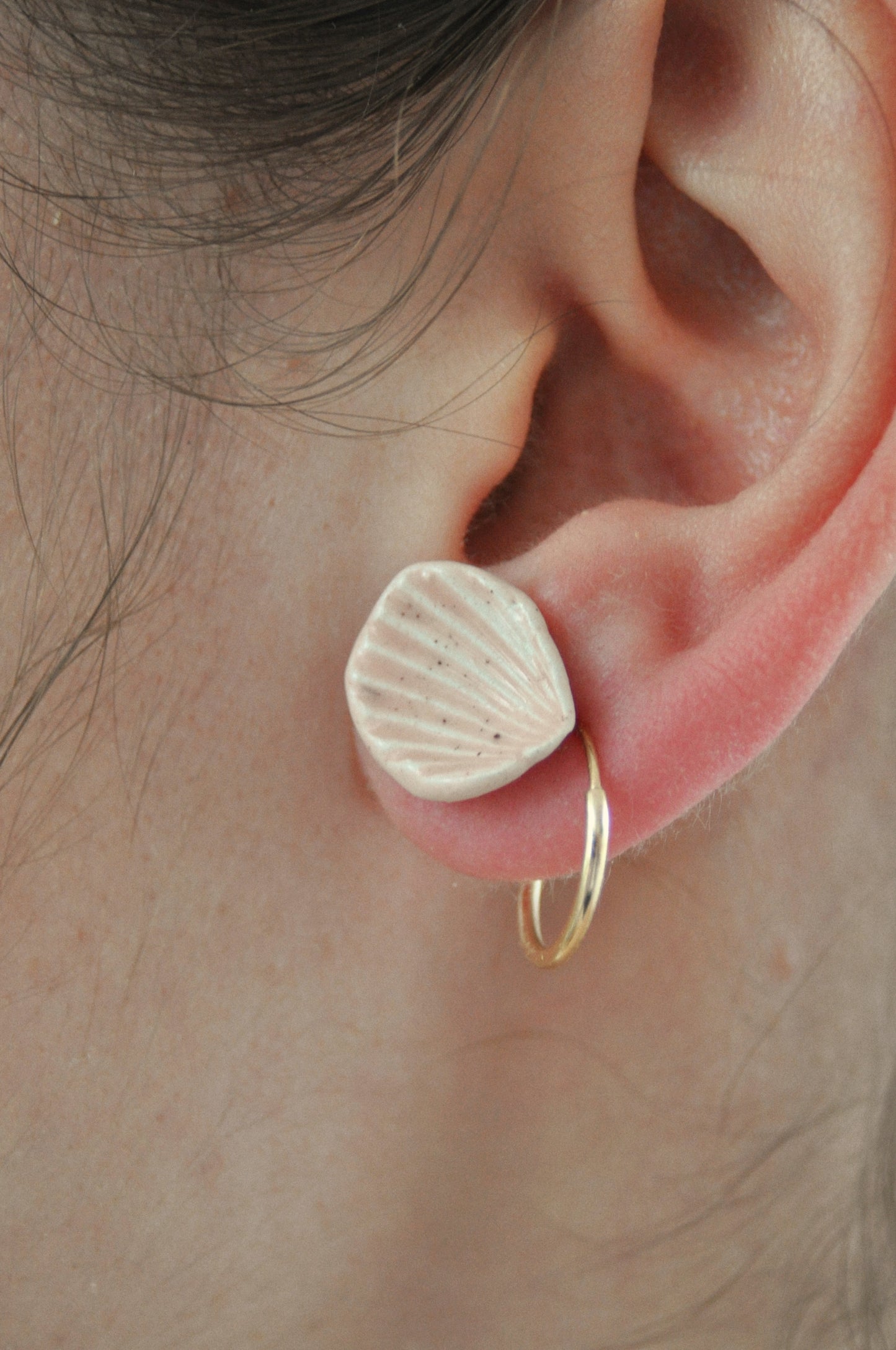 Coquillage mini - Boucles d'oreilles