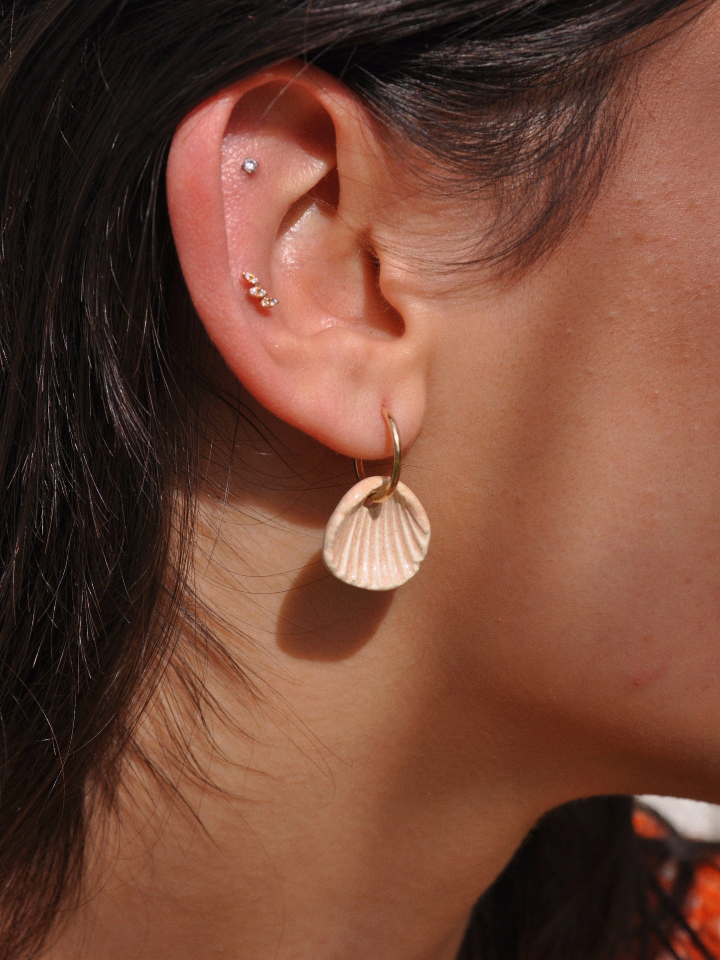 Coquillage - Boucles d'oreilles