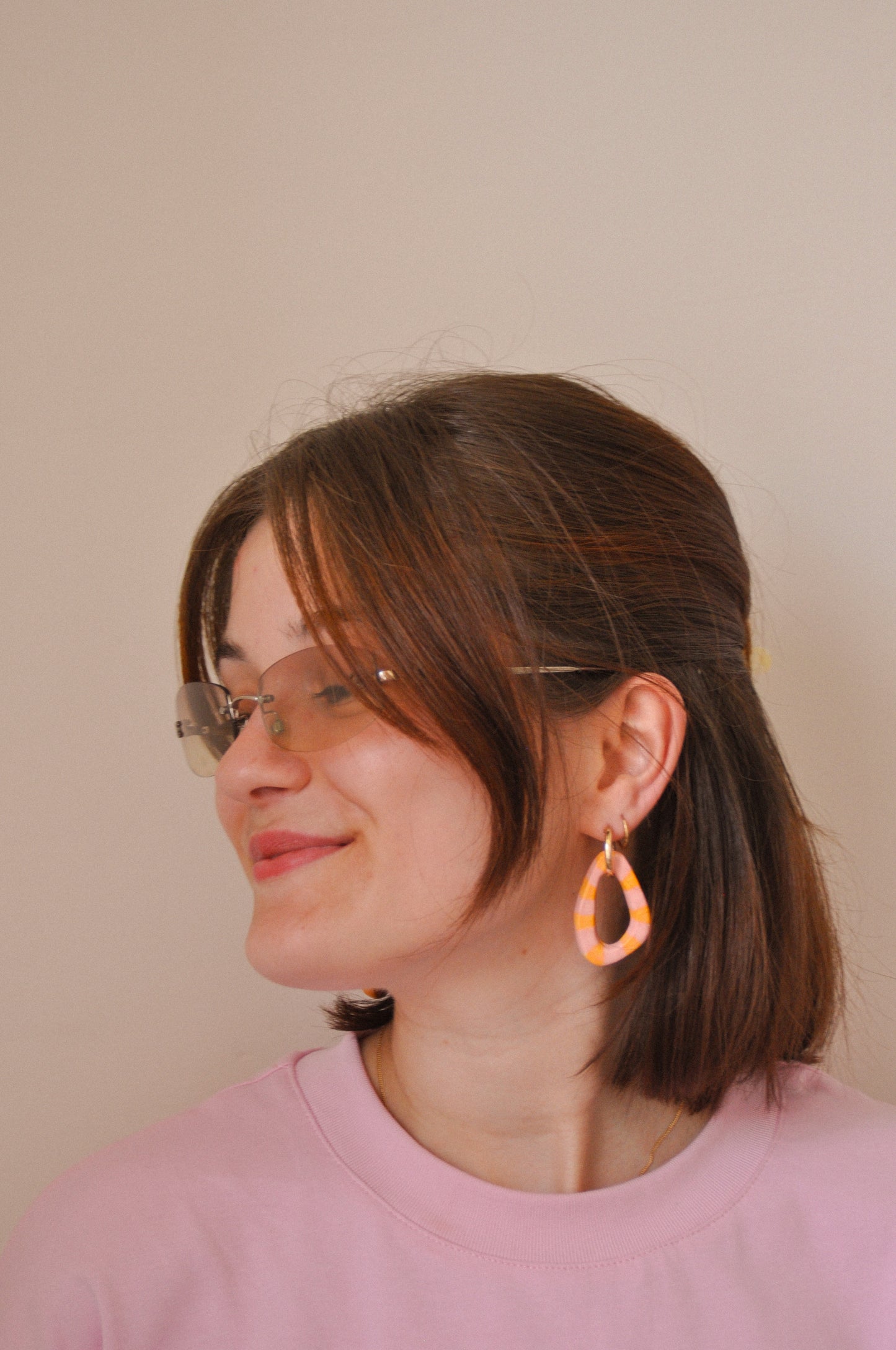 Peladilla Rayée - Boucles d'oreilles