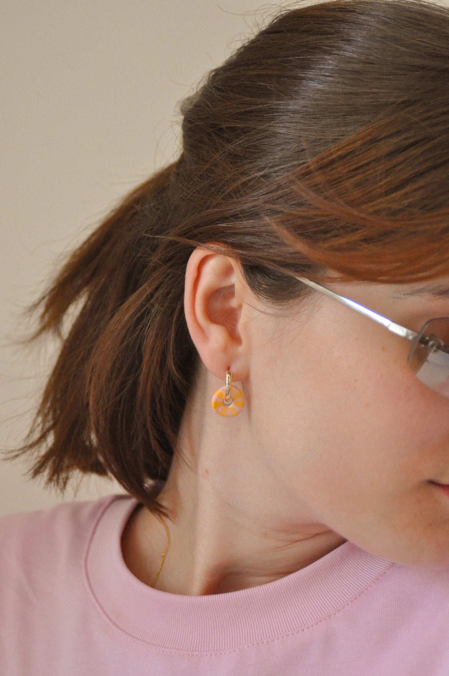 Peladilla mini rayée - Boucles d'oreilles