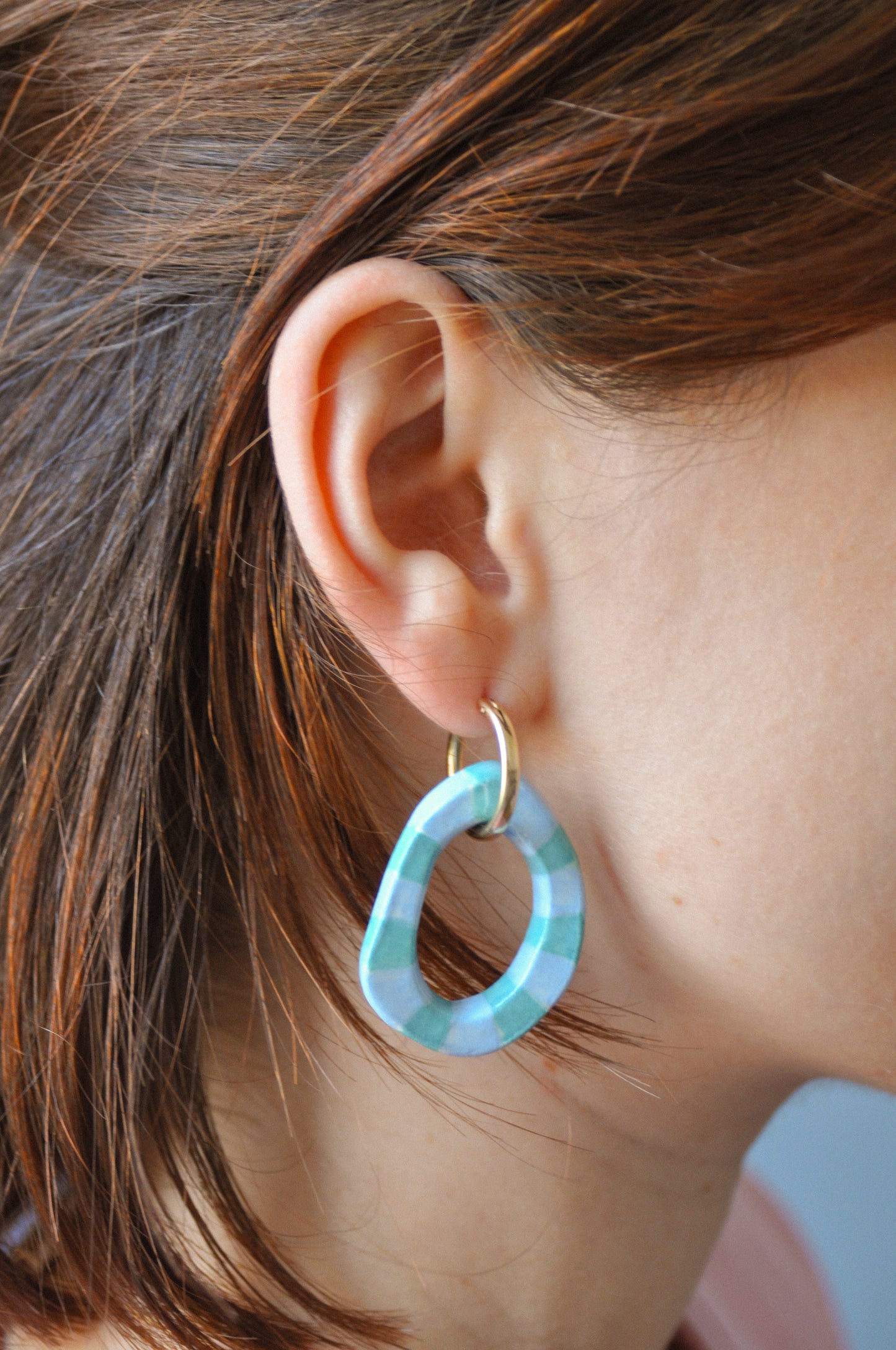 Peladilla Rayée - Boucles d'oreilles