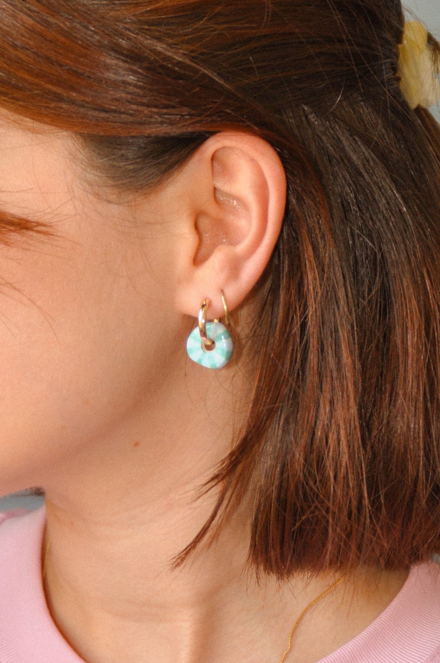 Peladilla mini rayée - Boucles d'oreilles