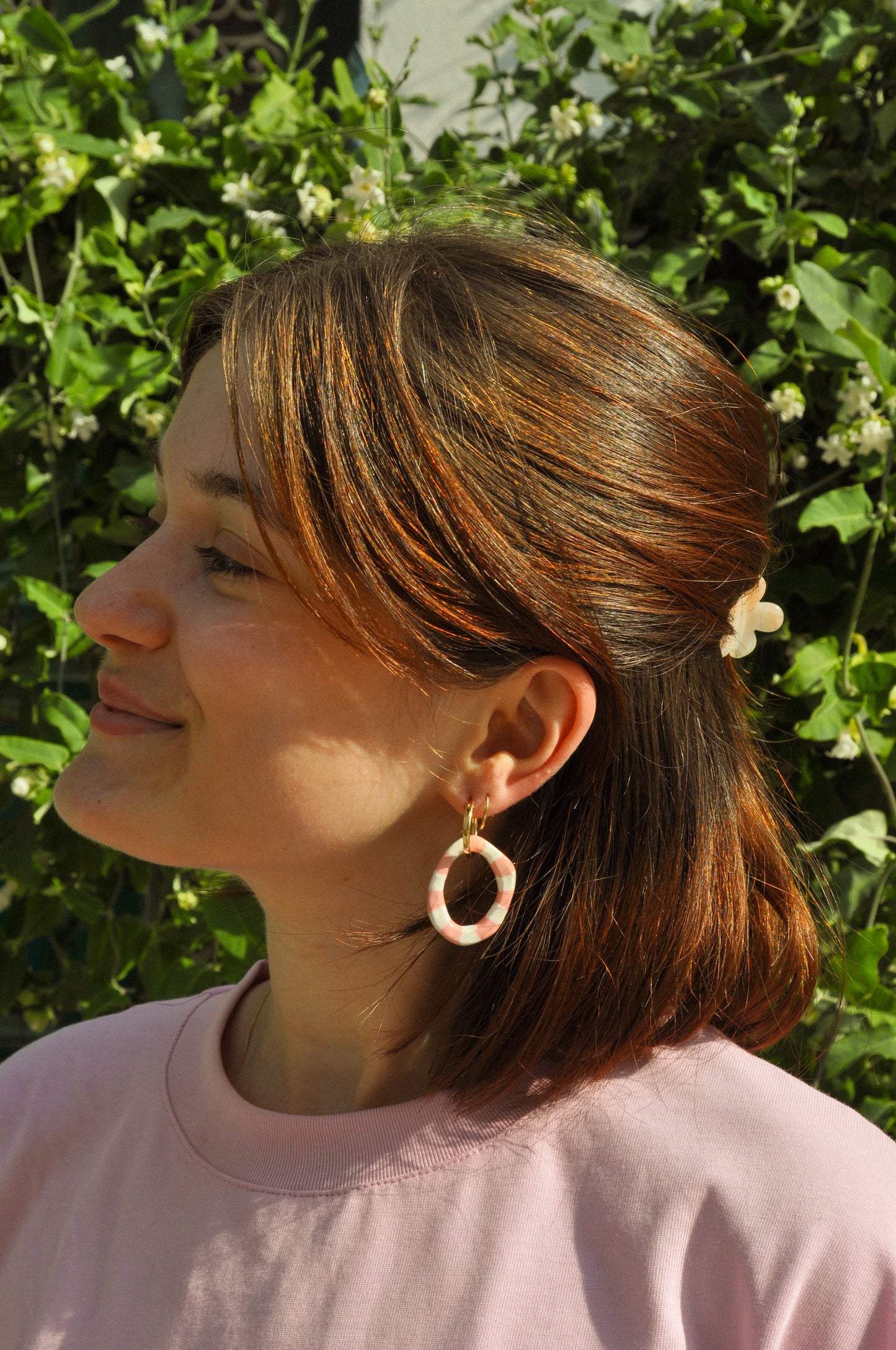 Peladilla Rayée - Boucles d'oreilles