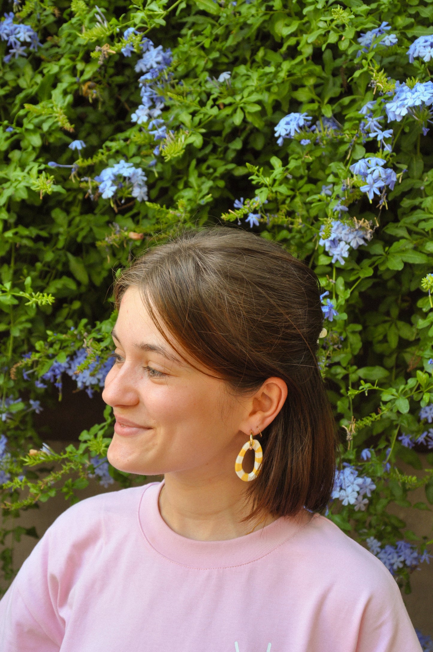Peladilla Rayée - Boucles d'oreilles