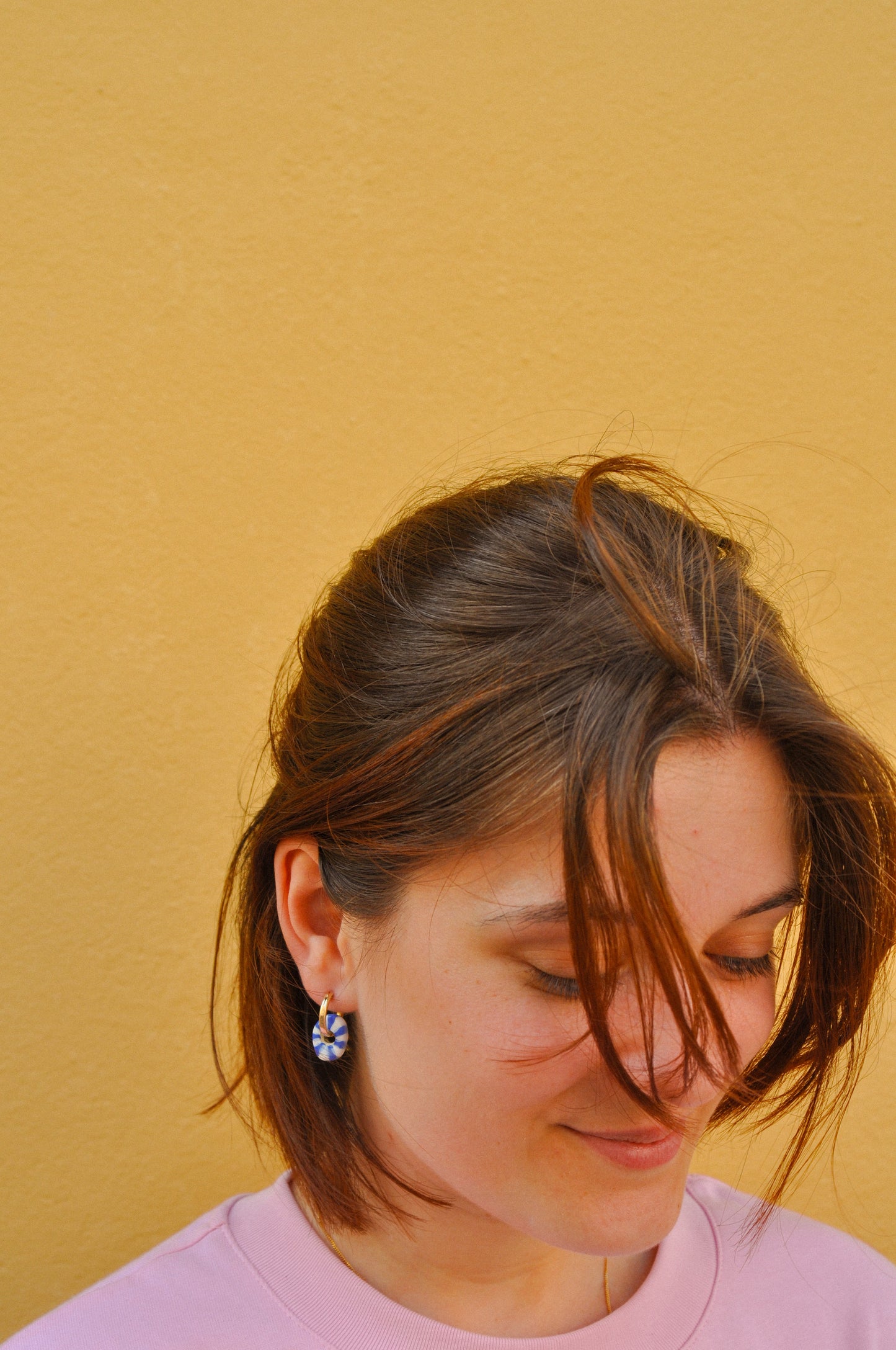 Peladilla mini rayée - Boucles d'oreilles