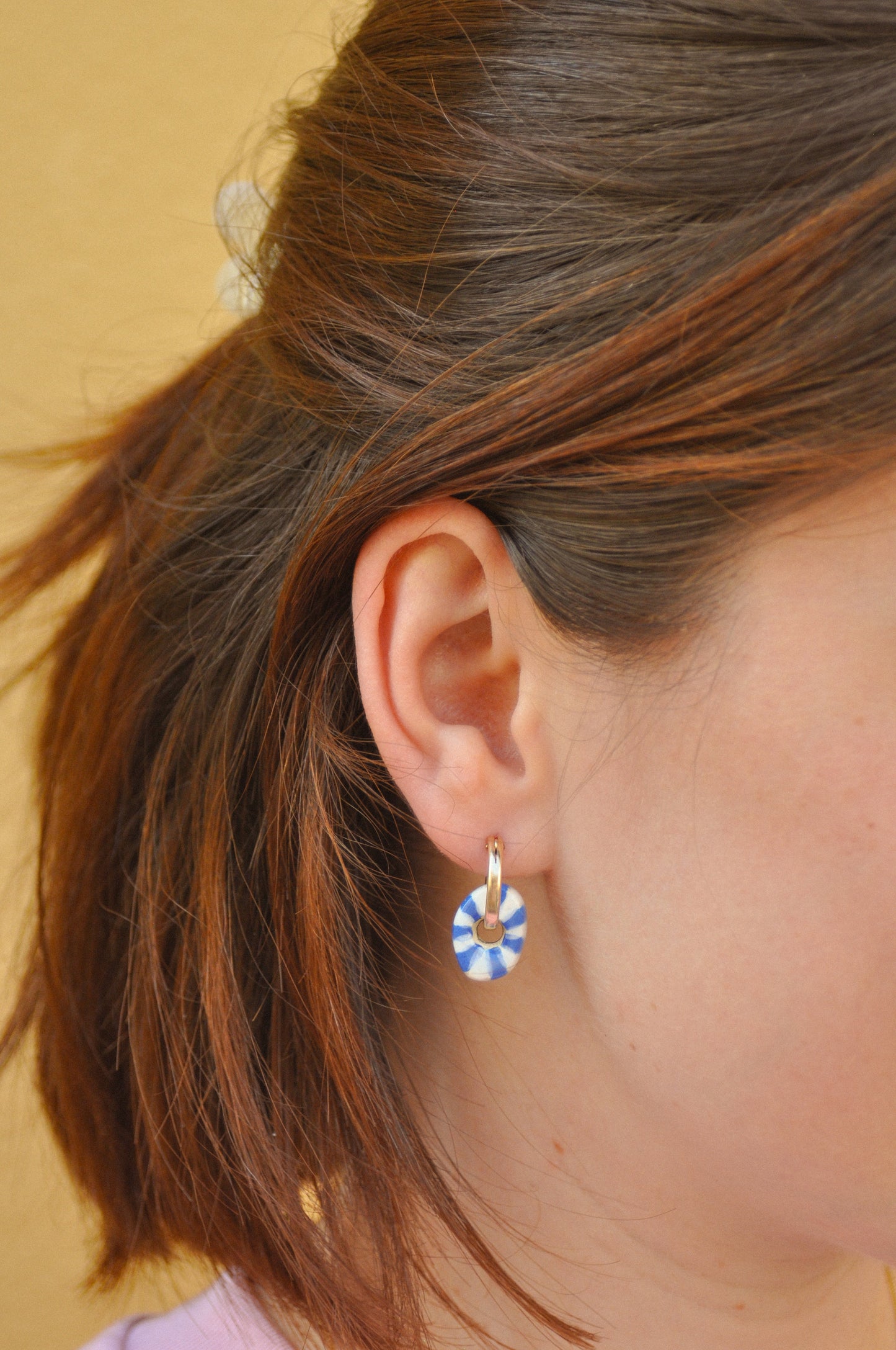 Peladilla mini rayée - Boucles d'oreilles