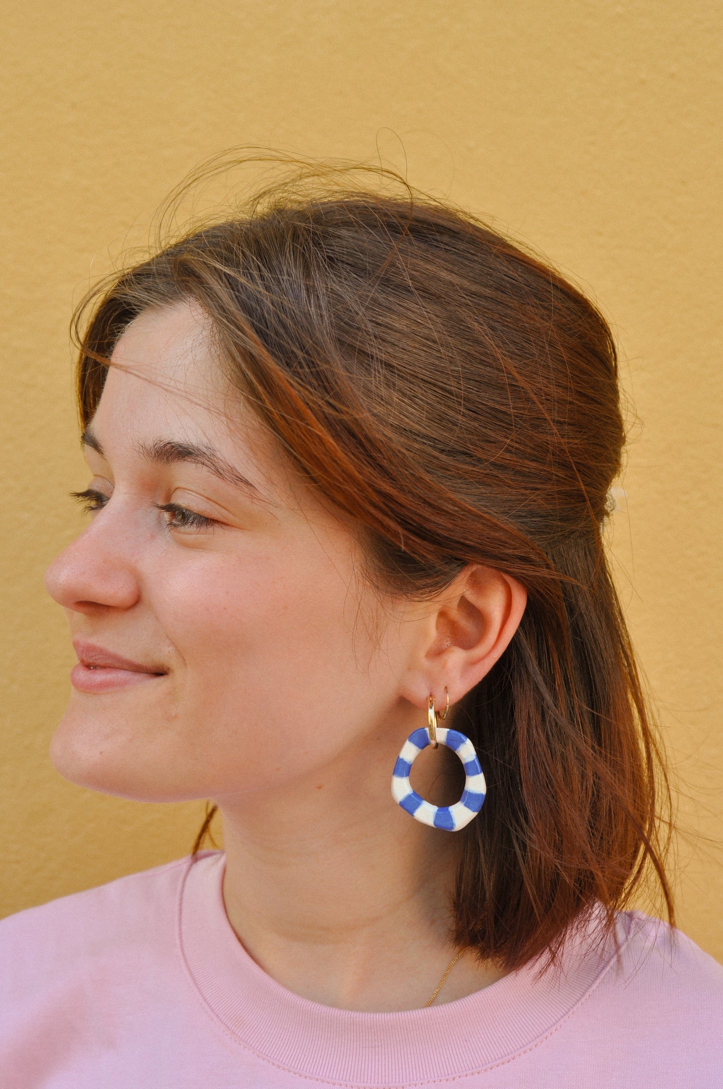 Peladilla Rayée - Boucles d'oreilles