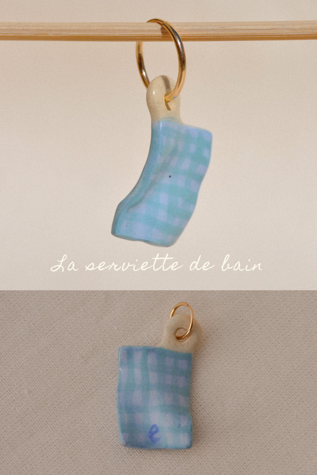 Dessine-moi un souvenir - Pendentif ou Monoboucle d'oreille