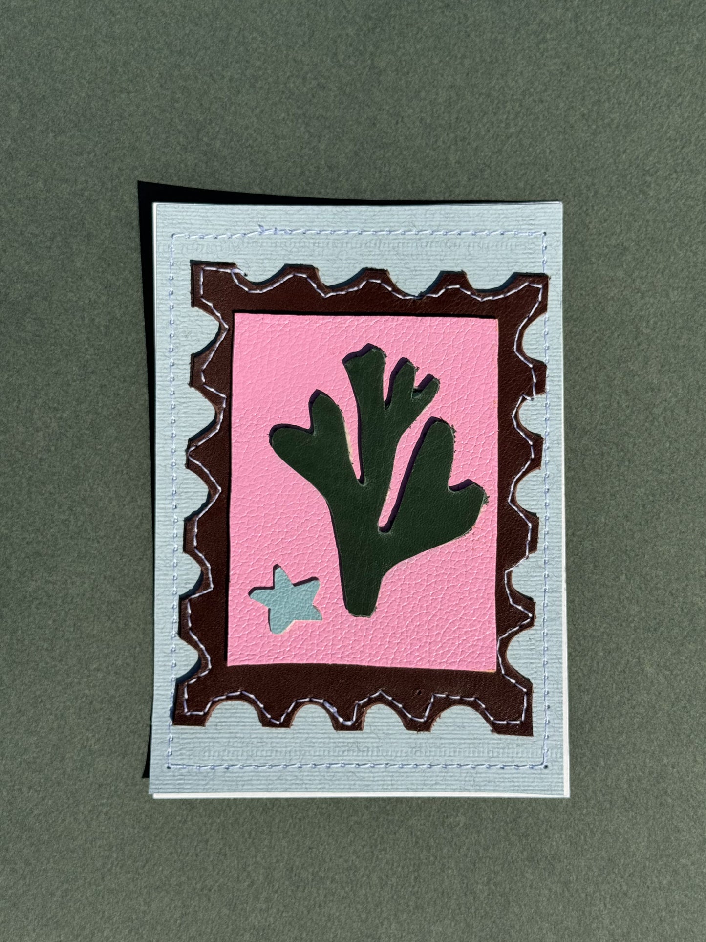 L'algue - Médaillon + Carte postale