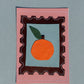 L'orange - Médaillon + Carte postale