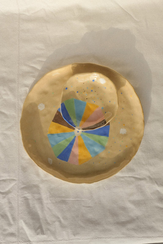 Le parasol - Duo d'assiettes